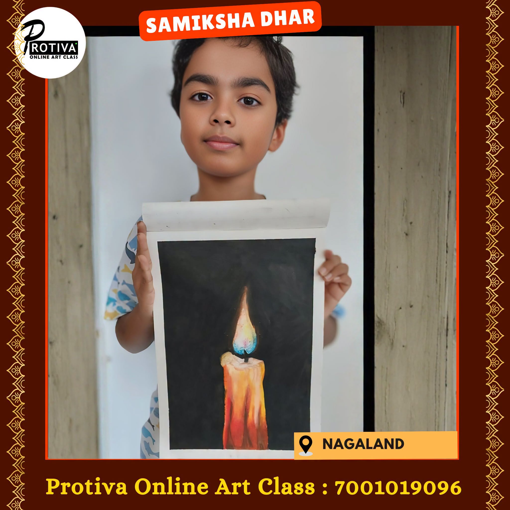 Candlelight Study by a Protiva Online Art Class student